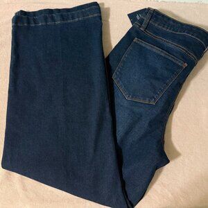 *NWT* CROWN & IVY Denim Blue Jeans Slim Wide Leg Women's Size 16